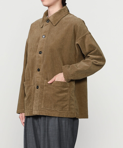 VETRA(ベトラ)の「VETRA | 〈別注〉コーデュロイ カバーオールジャケット WOMEN(カバーオール・レディース・レッド系その他/ネイビー/ブラウン系その他・38)」の17枚目の写真