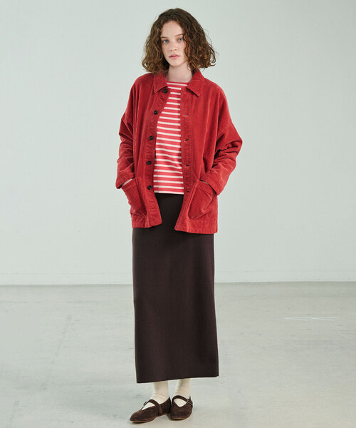 VETRA(ベトラ)の「VETRA | 〈別注〉コーデュロイ カバーオールジャケット WOMEN(カバーオール・レディース・レッド系その他/ネイビー/ブラウン系その他・38)」の22枚目の写真
