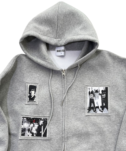 SK8ER ROCK（スケーターロック）の「RIOT ARCHIVE スウェットフードジップアップ (メランジグレー)（パーカー・レディース・その他・ONE SIZE）」の3枚目の写真