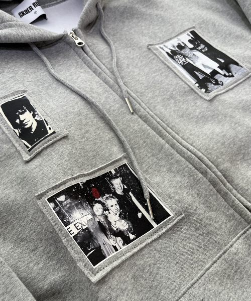 SK8ER ROCK（スケーターロック）の「RIOT ARCHIVE スウェットフードジップアップ (メランジグレー)（パーカー・レディース・その他・ONE SIZE）」の4枚目の写真