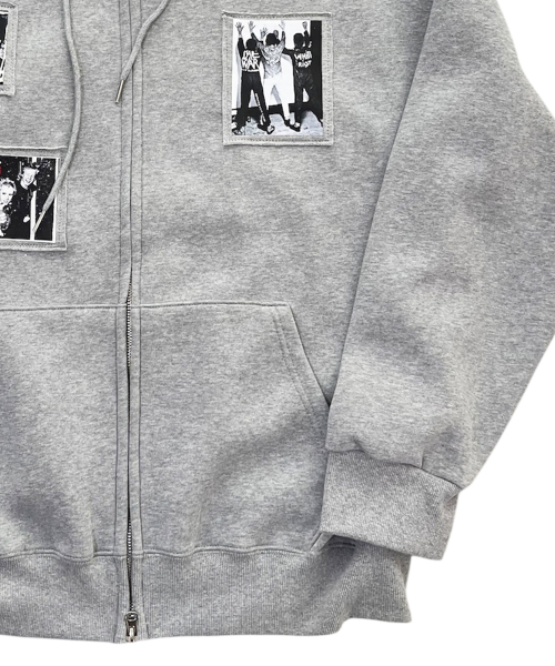 SK8ER ROCK（スケーターロック）の「RIOT ARCHIVE スウェットフードジップアップ (メランジグレー)（パーカー・レディース・その他・ONE SIZE）」の5枚目の写真