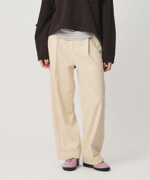 BEAUTY&YOUTH UNITED ARROWS(ビューティーアンドユースユナイテッドアローズ)の「コットン コーデュロイ ストレート パンツ ウォッシャブル(その他パンツ・レディース・ネイビー/オフホワイト/ピンク・XS/M/S)」の2枚目の写真