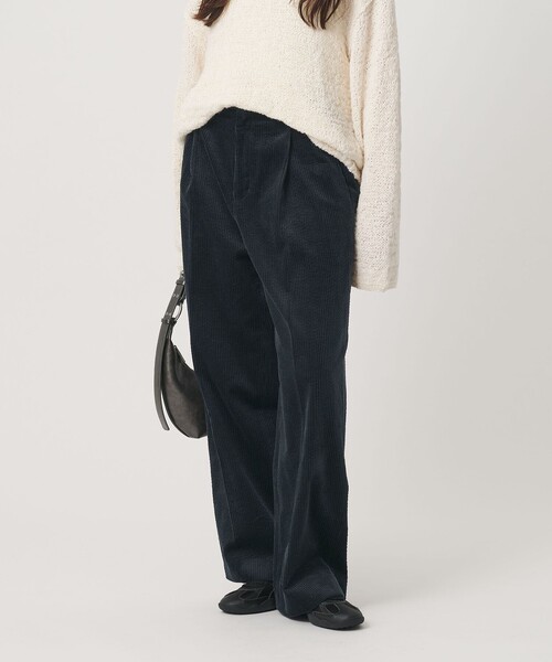 BEAUTY&YOUTH UNITED ARROWS(ビューティーアンドユースユナイテッドアローズ)の「コットン コーデュロイ ストレート パンツ ウォッシャブル(その他パンツ・レディース・ネイビー/オフホワイト/ピンク・XS/M/S)」の4枚目の写真