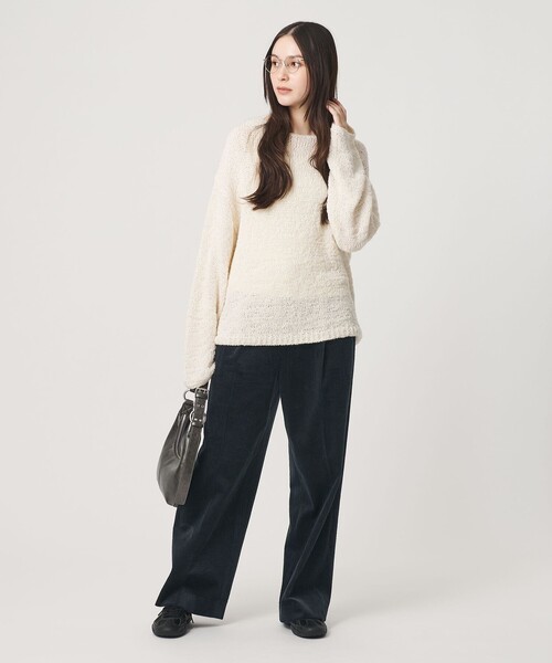BEAUTY&YOUTH UNITED ARROWS(ビューティーアンドユースユナイテッドアローズ)の「コットン コーデュロイ ストレート パンツ ウォッシャブル(その他パンツ・レディース・ネイビー/オフホワイト/ピンク・XS/M/S)」の5枚目の写真