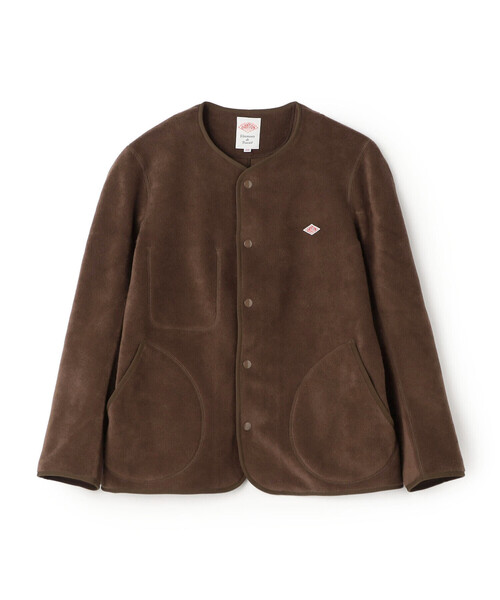 DANTON（ダントン）の「Men's Fleece Collarless Jacket（カーディガン/ボレロ・メンズ・ダークグレー/チャコール/ブラック/ブラウン/ブルー系その他5/クリーム・38/42/40/44）」の4枚目の写真