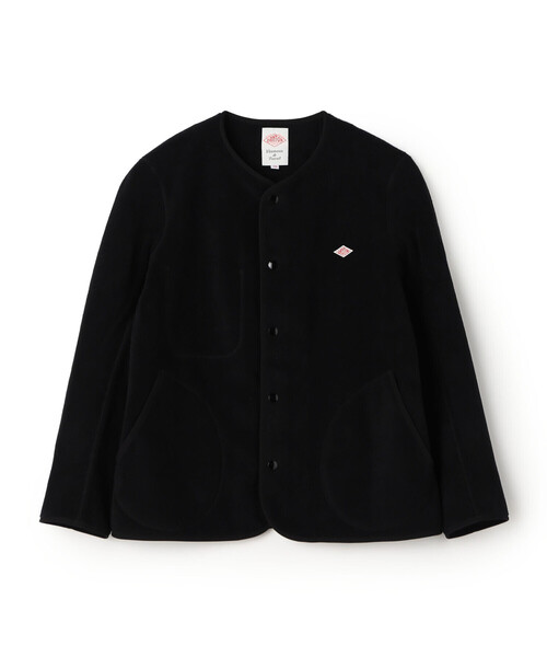 DANTON（ダントン）の「Men's Fleece Collarless Jacket（カーディガン/ボレロ・メンズ・ダークグレー/チャコール/ブラック/ブラウン/ブルー系その他5/クリーム・38/42/40/44）」の2枚目の写真