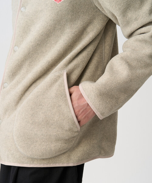 DANTON（ダントン）の「Men's Fleece Collarless Jacket（カーディガン/ボレロ・メンズ・ダークグレー/チャコール/ブラック/ブラウン/ブルー系その他5/クリーム・38/42/40/44）」の11枚目の写真