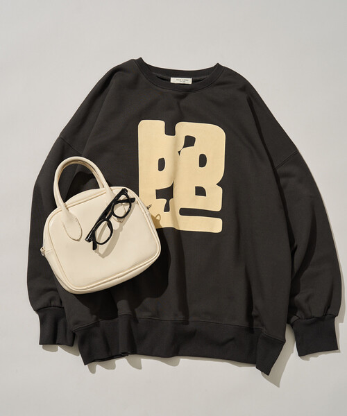 FREAK'S STORE(フリークスストア)の「限定展開 SPRYBOX フロッキー ロゴ 裏毛 スウェット(スウェット・レディース・ブラック/ブラウン/グレー/ネイビー/ナチュラル・フリ-)」の10枚目の写真