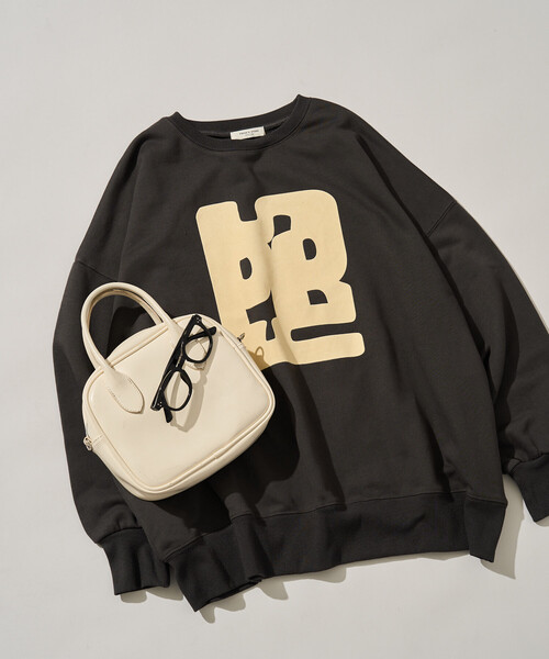FREAK'S STORE(フリークスストア)の「限定展開 SPRYBOX フロッキー ロゴ 裏毛 スウェット(スウェット・レディース・ブラック/ブラウン/グレー/ネイビー/ナチュラル・フリ-)」の11枚目の写真
