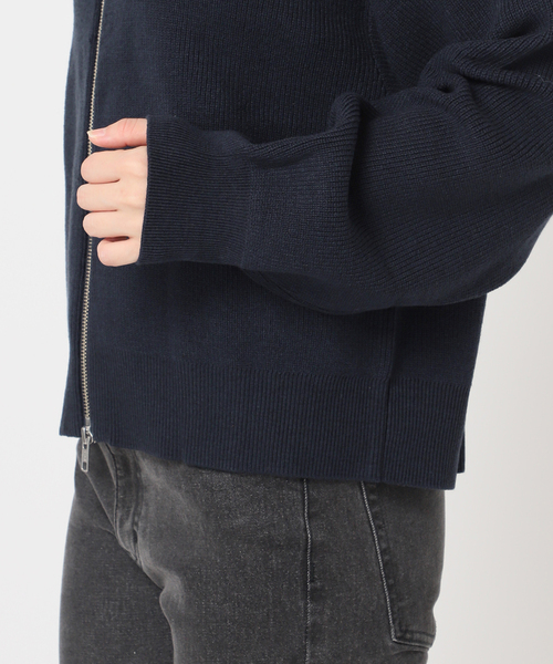 JOURNAL STANDARD relume(ジャーナルスタンダード レリューム)の「《WEB限定追加》ダブルジップニットカーディガン(カーディガン/ボレロ・レディース・チャコールグレー/ネイビー・FREE)」の9枚目の写真