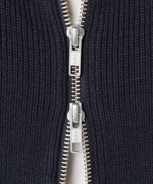 JOURNAL STANDARD relume(ジャーナルスタンダード レリューム)の「《WEB限定追加》ダブルジップニットカーディガン(カーディガン/ボレロ・レディース・チャコールグレー/ネイビー・FREE)」の10枚目の写真