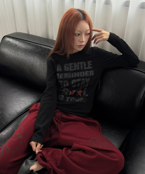 SLEEKGLOW（スリック グロウ）の「STAY COOL ロングスリーブTシャツ[ブラック]（Tシャツ/カットソー・レディース・その他・FREE）」の3枚目の写真