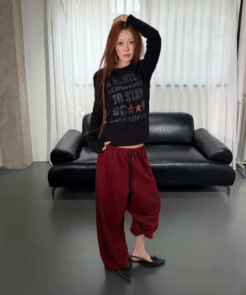 SLEEKGLOW（スリック グロウ）の「STAY COOL ロングスリーブTシャツ[ブラック]（Tシャツ/カットソー・レディース・その他・FREE）」の5枚目の写真