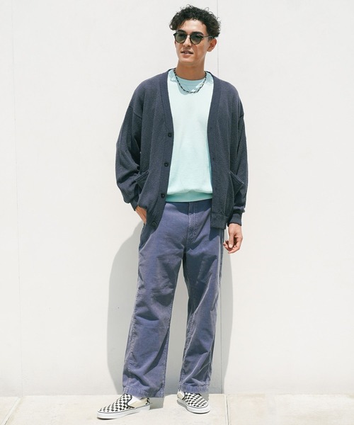 BAYFLOW（ベイフロー）の「コーデュロイセミワイドパンツ（その他パンツ・メンズ・ブラック/ブルー・MEDIUM/LARGE）」の12枚目の写真