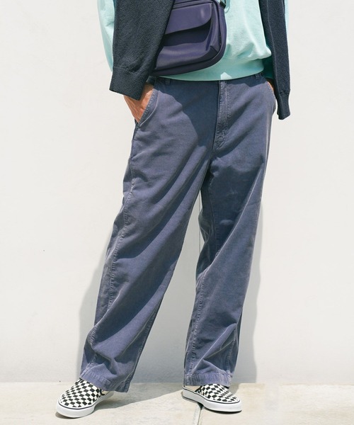 BAYFLOW（ベイフロー）の「コーデュロイセミワイドパンツ（その他パンツ・メンズ・ブラック/ブルー・MEDIUM/LARGE）」の13枚目の写真