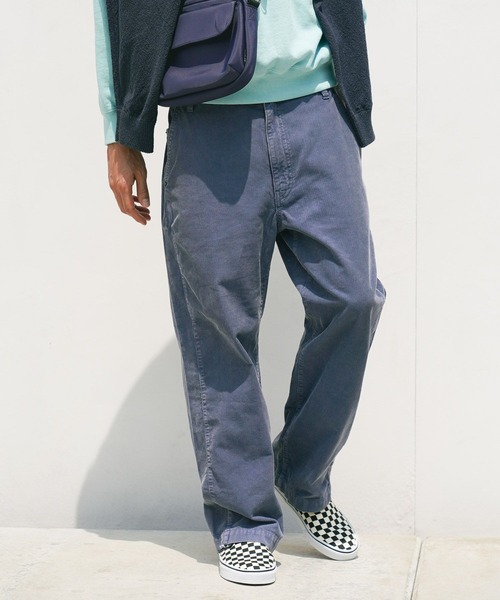 BAYFLOW（ベイフロー）の「コーデュロイセミワイドパンツ（その他パンツ・メンズ・ブラック/ブルー・MEDIUM/LARGE）」の14枚目の写真