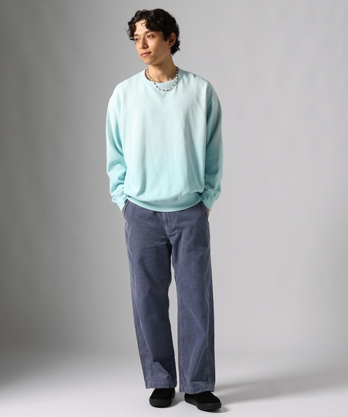 BAYFLOW（ベイフロー）の「コーデュロイセミワイドパンツ（その他パンツ・メンズ・ブラック/ブルー・MEDIUM/LARGE）」の15枚目の写真