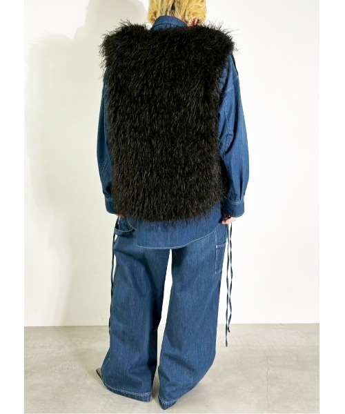 MIDVEIN(ミッドヴェイン)の「fur vest(その他アウター・レディース・ブラウン/アイボリー/ブラック・FREE)」の18枚目の写真