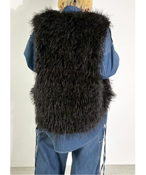 MIDVEIN(ミッドヴェイン)の「fur vest(その他アウター・レディース・ブラウン/アイボリー/ブラック・FREE)」の19枚目の写真