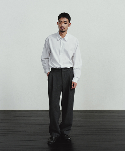 BLANKROOM(ブランクルーム)の「ベルロールパンツ_チャコール(スラックス・メンズ・その他・1/2/3/0)」の2枚目の写真