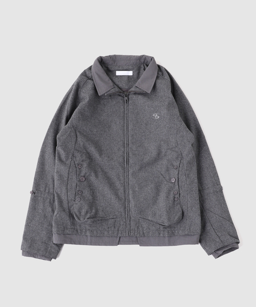 SAN SAN GEAR（サンサンギア）の「SAN SAN GEAR / サンサンギア BUTTON JACKET（その他アウター・メンズ・チャコールグレー/グレー・2/1）」の2枚目の写真