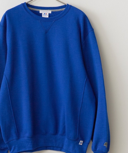Russell Athletic(ラッセルアスレティック)の「【ROOPTOKYO別注】Russell Athletic/ラッセルアスレティック Dri Power Crewneck Sweatshirt コットン クルーネック仕様 スウェット メンズ レディース 刺繍 ブランドロゴ 保温 2026秋冬 秋服 冬服(スウェット・メンズ・ホワイト/ブラック/グレー/オレンジ/インディゴブルー・S/M/L/XL/XXL)」の4枚目の写真