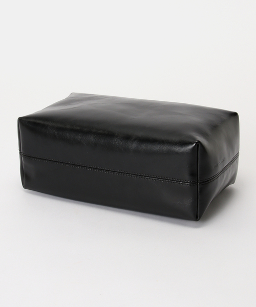 U by SPICK&SPAN（ユーバイスピックアンドスパン）の「《追加》LOW CLASSIC Lc / ロウ クラシック エルシー LEATHER CARAMEL BOX BAG（ショルダーバッグ・レディース・ブラック・FREE）」の8枚目の写真