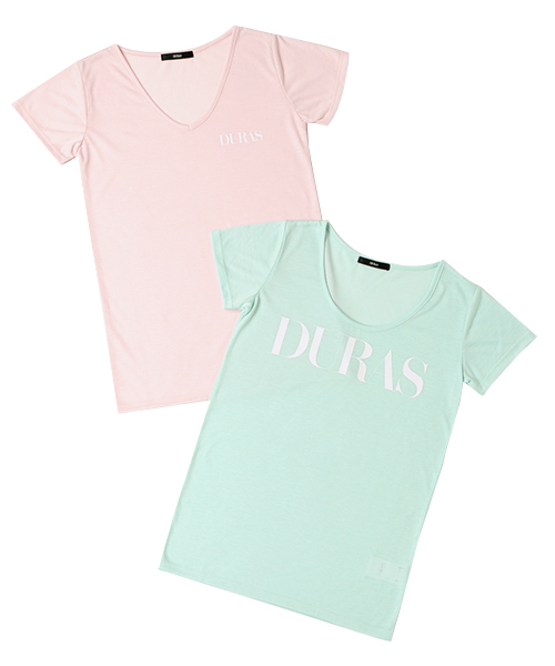 DURAS（デュラス）の「デュラスロゴパックＴシャツ（Tシャツ/カットソー・レディース・ブラック×ホワイト/ホワイト/ホワイト×ブラック/ブラック/ピンク系その他/その他・FREE）」の5枚目の写真