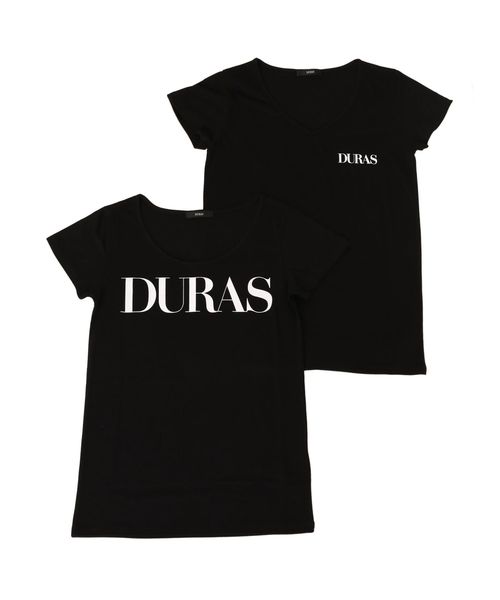 DURAS（デュラス）の「デュラスロゴパックＴシャツ（Tシャツ/カットソー・レディース・ブラック×ホワイト/ホワイト/ホワイト×ブラック/ブラック/ピンク系その他/その他・FREE）」の3枚目の写真