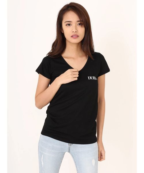 DURAS（デュラス）の「デュラスロゴパックＴシャツ（Tシャツ/カットソー・レディース・ブラック×ホワイト/ホワイト/ホワイト×ブラック/ブラック/ピンク系その他/その他・FREE）」の13枚目の写真