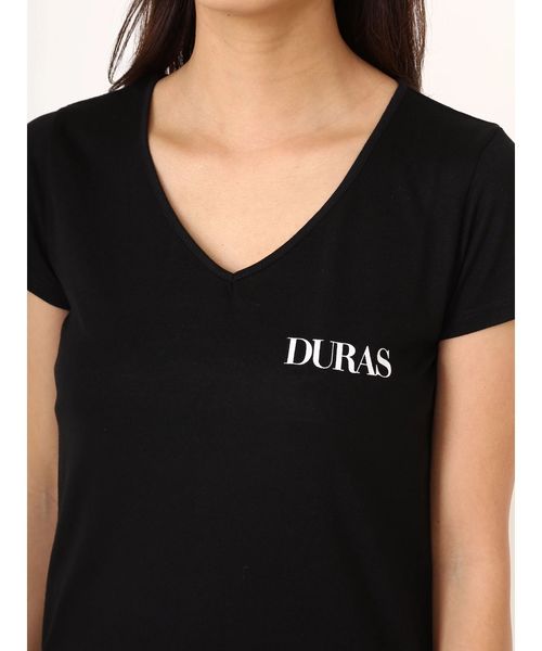 DURAS（デュラス）の「デュラスロゴパックＴシャツ（Tシャツ/カットソー・レディース・ブラック×ホワイト/ホワイト/ホワイト×ブラック/ブラック/ピンク系その他/その他・FREE）」の12枚目の写真
