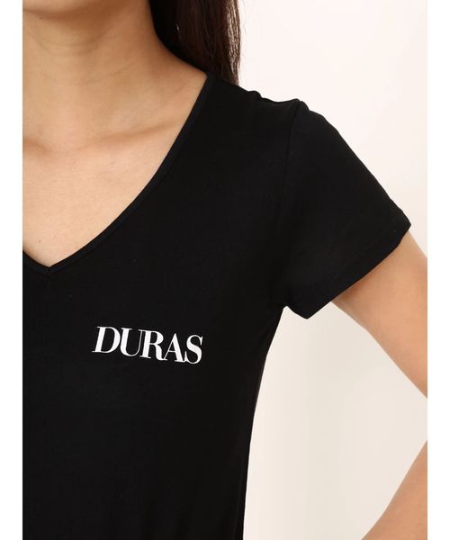 DURAS（デュラス）の「デュラスロゴパックＴシャツ（Tシャツ/カットソー・レディース・ブラック×ホワイト/ホワイト/ホワイト×ブラック/ブラック/ピンク系その他/その他・FREE）」の11枚目の写真