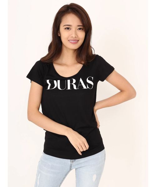 DURAS（デュラス）の「デュラスロゴパックＴシャツ（Tシャツ/カットソー・レディース・ブラック×ホワイト/ホワイト/ホワイト×ブラック/ブラック/ピンク系その他/その他・FREE）」の9枚目の写真