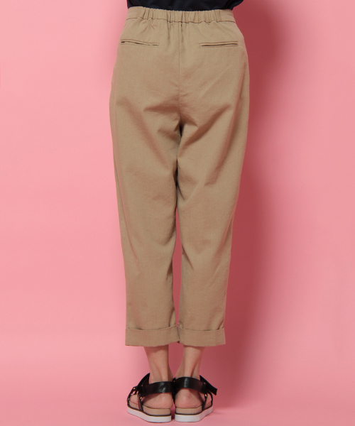 LBC(エルビーシー)の「リネンコットンクロプトパンツ (その他パンツ・レディース・ネイビー/ベージュ・LARGE/MEDIUM)」の6枚目の写真