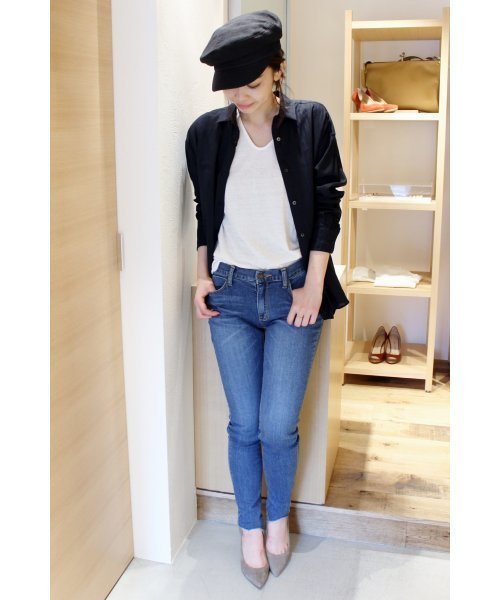 plage（プラージュ）の「60S ウォッシュリネンシャツ◆（シャツ/ブラウス・レディース・ホワイト/ベージュ/ネイビー・FREE）」の6枚目の写真