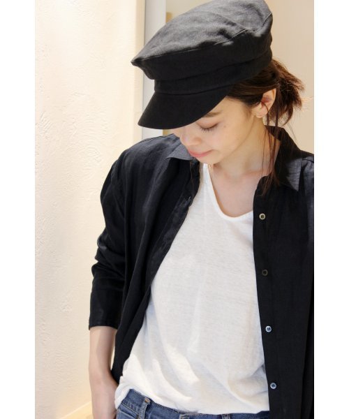 plage（プラージュ）の「60S ウォッシュリネンシャツ◆（シャツ/ブラウス・レディース・ホワイト/ベージュ/ネイビー・FREE）」の10枚目の写真