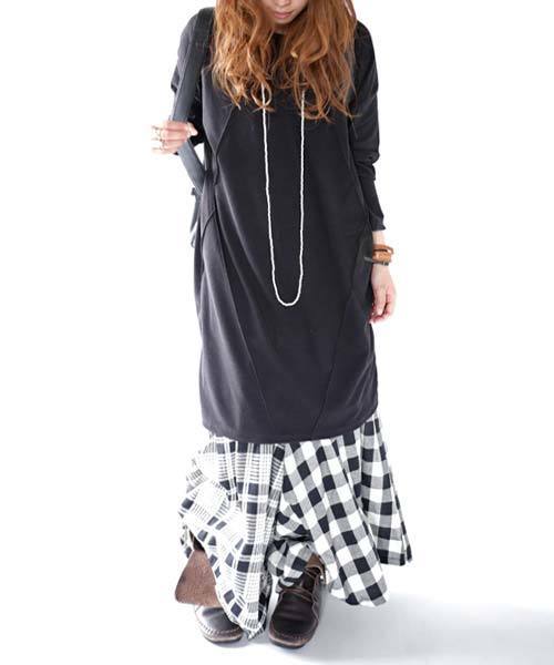 antiqua（アンティカ）の「チェックスカンツ（その他パンツ・レディース・ブラックミックス・M）」の3枚目の写真