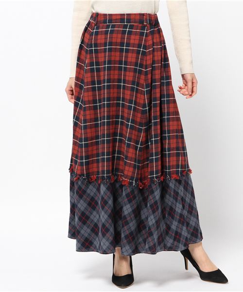 MOUSSY（マウジー）の「REMAKE CHECK SK（スカート・レディース・レッド系その他/ホワイト系その他・FREE）」の11枚目の写真