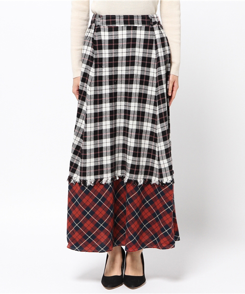 MOUSSY（マウジー）の「REMAKE CHECK SK（スカート・レディース・レッド系その他/ホワイト系その他・FREE）」の3枚目の写真