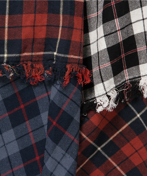 MOUSSY（マウジー）の「REMAKE CHECK SK（スカート・レディース・レッド系その他/ホワイト系その他・FREE）」の9枚目の写真