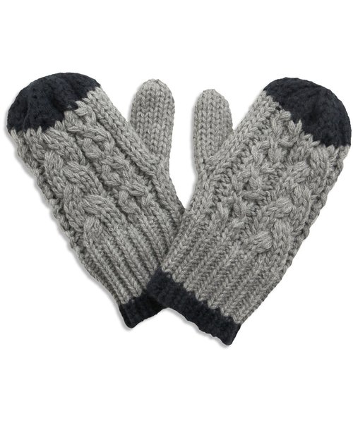apres les cours（アプレレクール）の「手袋（手袋・キッズ・アイボリー/グレー・95/120/140）」の2枚目の写真