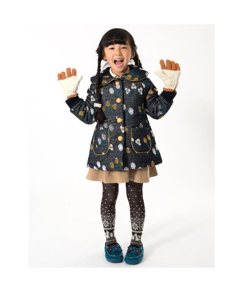 apres les cours（アプレレクール）の「手袋（手袋・キッズ・アイボリー/グレー・95/120/140）」の3枚目の写真