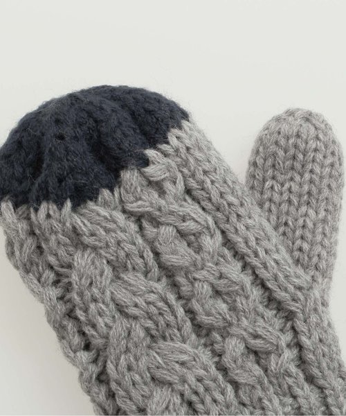 apres les cours（アプレレクール）の「手袋（手袋・キッズ・アイボリー/グレー・95/120/140）」の9枚目の写真