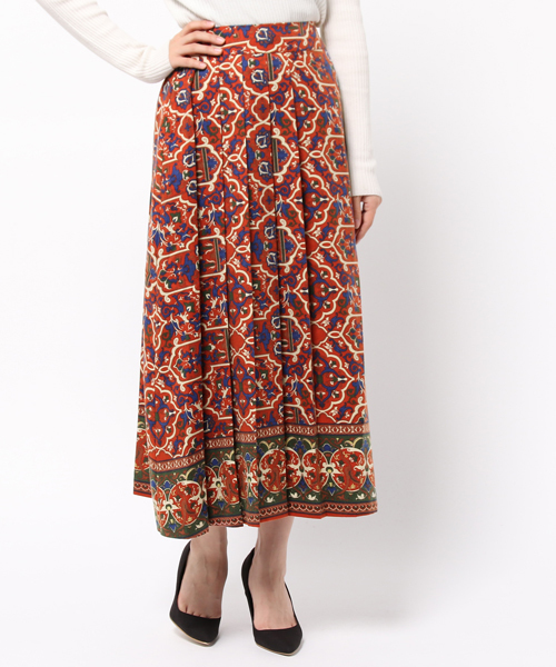 MURUA（ムルーア）の「ラグプリーツＳＫ（スカート・レディース・ブラック/レッド・2/1）」の11枚目の写真