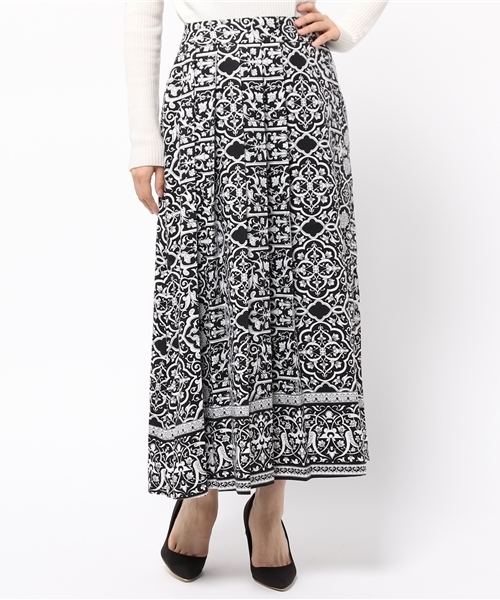 MURUA（ムルーア）の「ラグプリーツＳＫ（スカート・レディース・ブラック/レッド・2/1）」の2枚目の写真