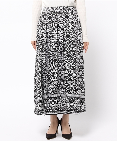 MURUA（ムルーア）の「ラグプリーツＳＫ（スカート・レディース・ブラック/レッド・2/1）」の3枚目の写真