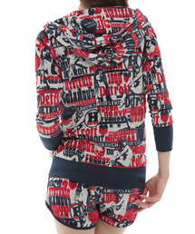 ヒステリックグラマー　総柄パーカー Hysteric Glamour(ヒステリックグラマー) 総柄パイル地ジップ