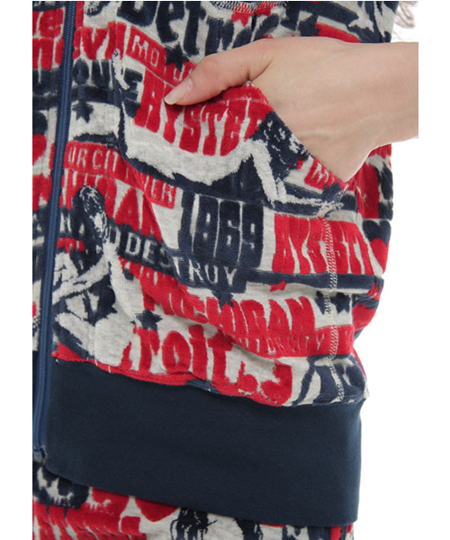 素敵なデザイン❗️】00's HYSTERIC GLAMOUR 総柄 パーカー HYSTERIC