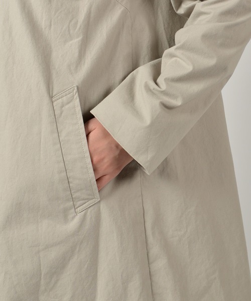 liflattie ships（リフラティ シップス）の「liflattie ships:シングル ステンカラーコート ◇（ステンカラーコート・レディース・ベージュ/ライトブルー/ライトグレー・SMALL/MEDIUM）」の11枚目の写真