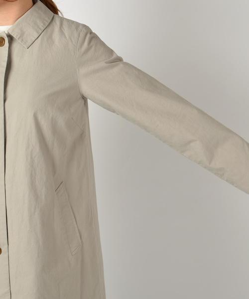 liflattie ships（リフラティ シップス）の「liflattie ships:シングル ステンカラーコート ◇（ステンカラーコート・レディース・ベージュ/ライトブルー/ライトグレー・SMALL/MEDIUM）」の4枚目の写真